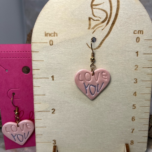 Heart earrings. - Picture 3 of 3